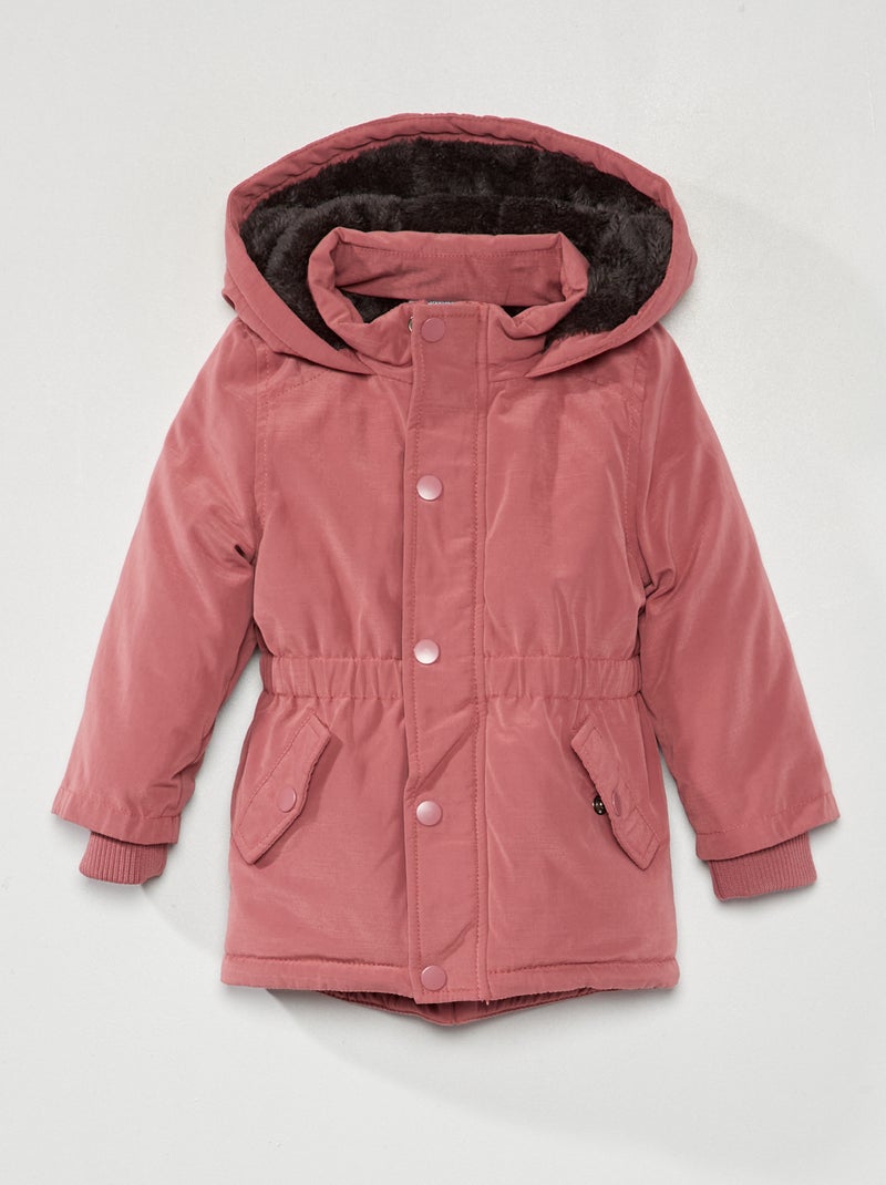 Parka à capuche Rose - Kiabi
