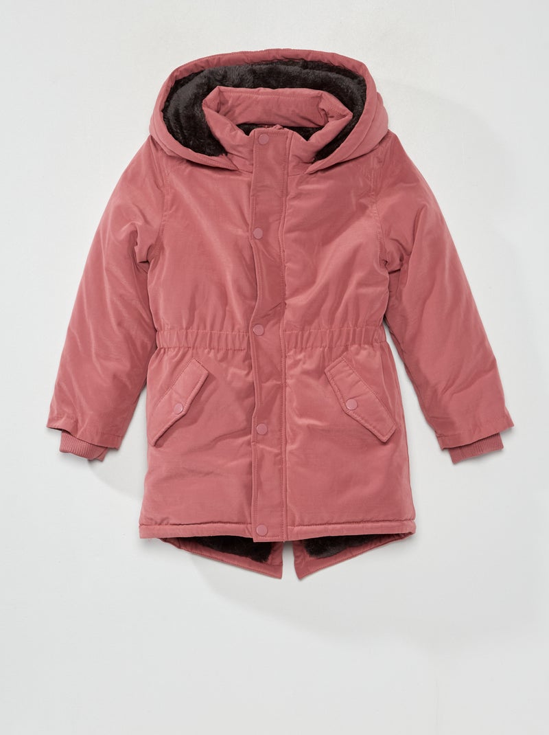 Parka à capuche Rose - Kiabi