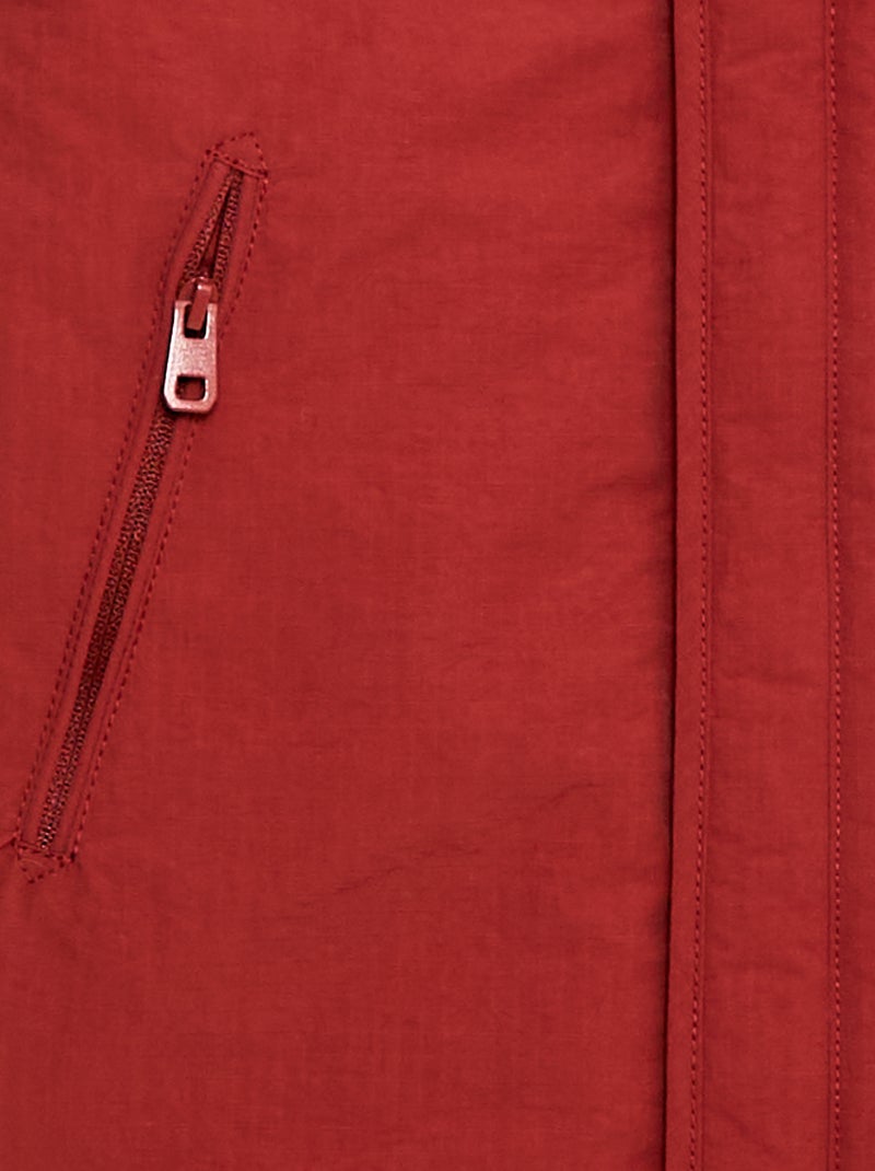 Parka à capuche Rouge - Kiabi