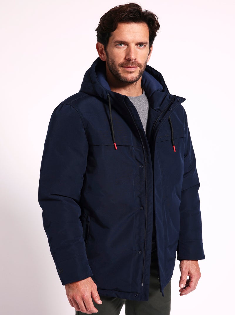 Parka à capuche Thermolactyl homme - Damart Bleu - Kiabi