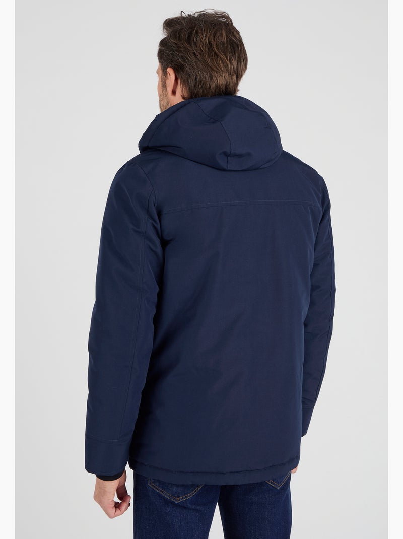 Parka à capuche Thermolactyl homme - Damart Bleu marine - Kiabi