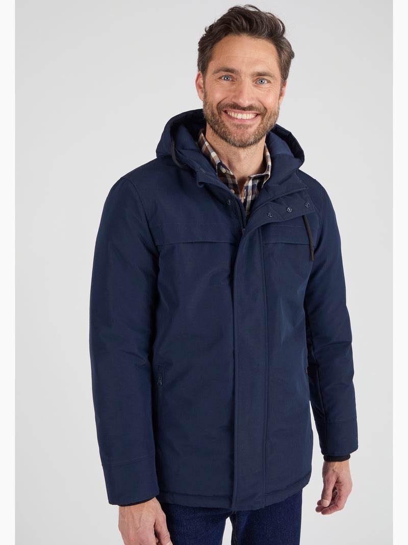 Parka à capuche Thermolactyl homme - Damart Bleu marine - Kiabi