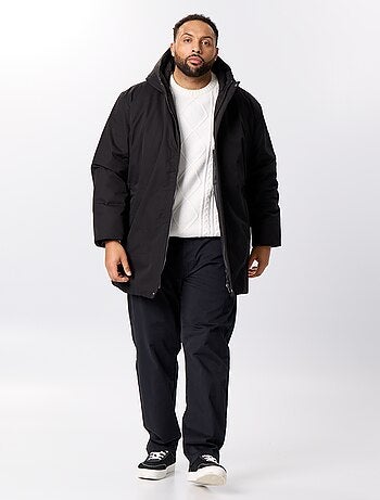 Parka à capuche uni
