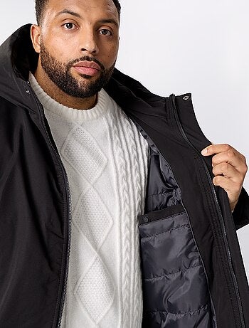 Parka à capuche uni