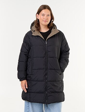 Parka à capuche unie