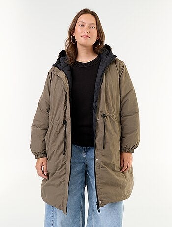 Parka à capuche unie