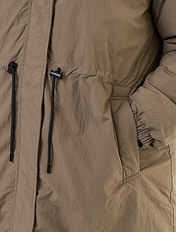 Parka à capuche unie