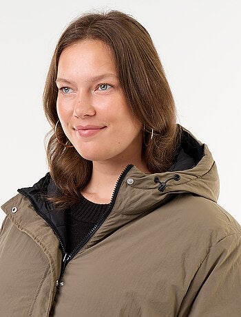 Parka à capuche unie