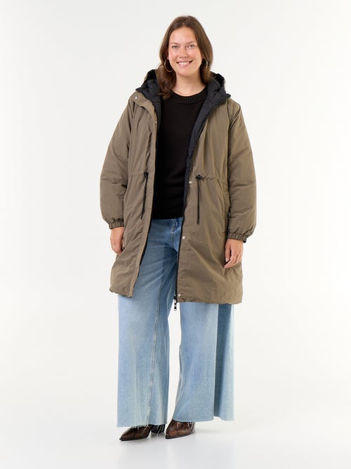Parka à capuche unie - Kiabi