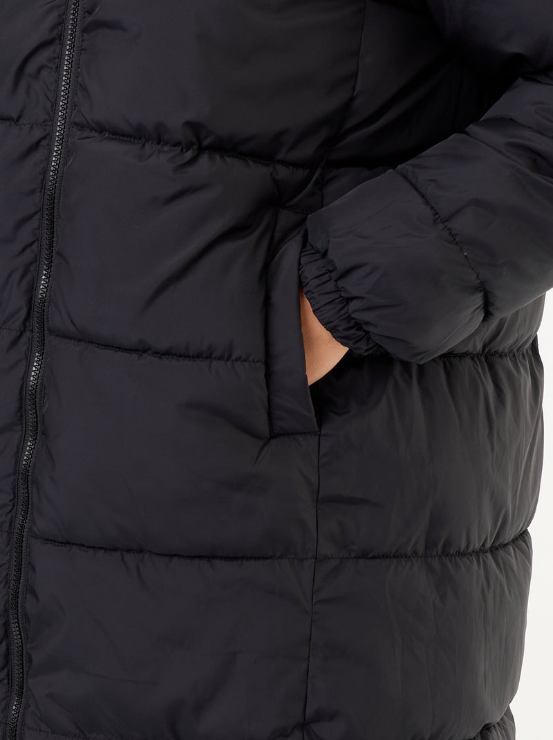 Parka à capuche unie Vert - Kiabi