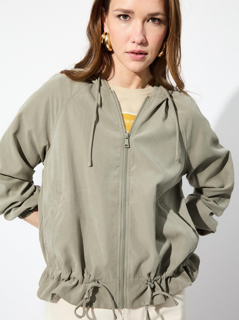 Parka à capuche Vert - Kiabi