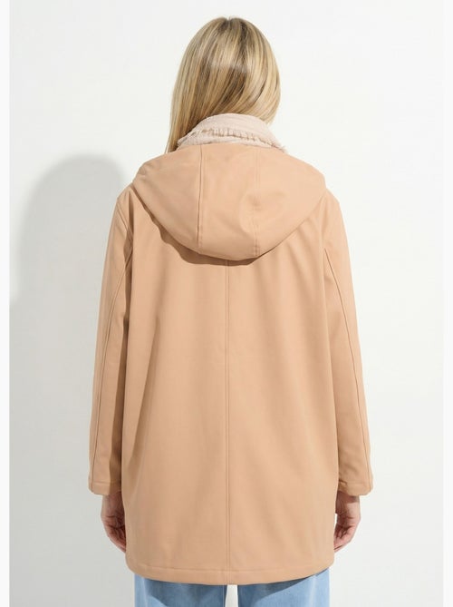 Parka à capuche zippée pressionnée déperlante - Afibel - Kiabi