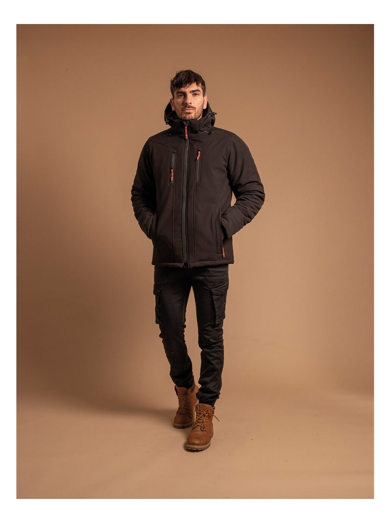 Parka a capuche ZUMILAN Noir - Kiabi