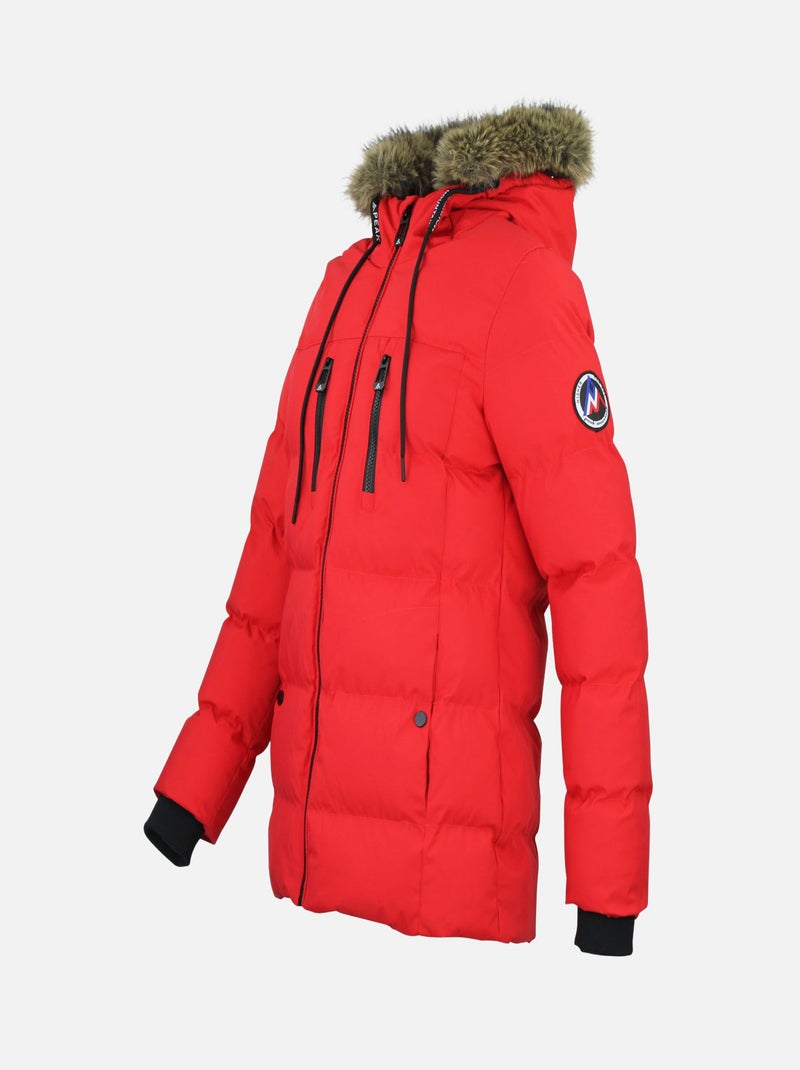 Parka   ANORY - PEAK MOUNTAIN Rouge - Kiabi