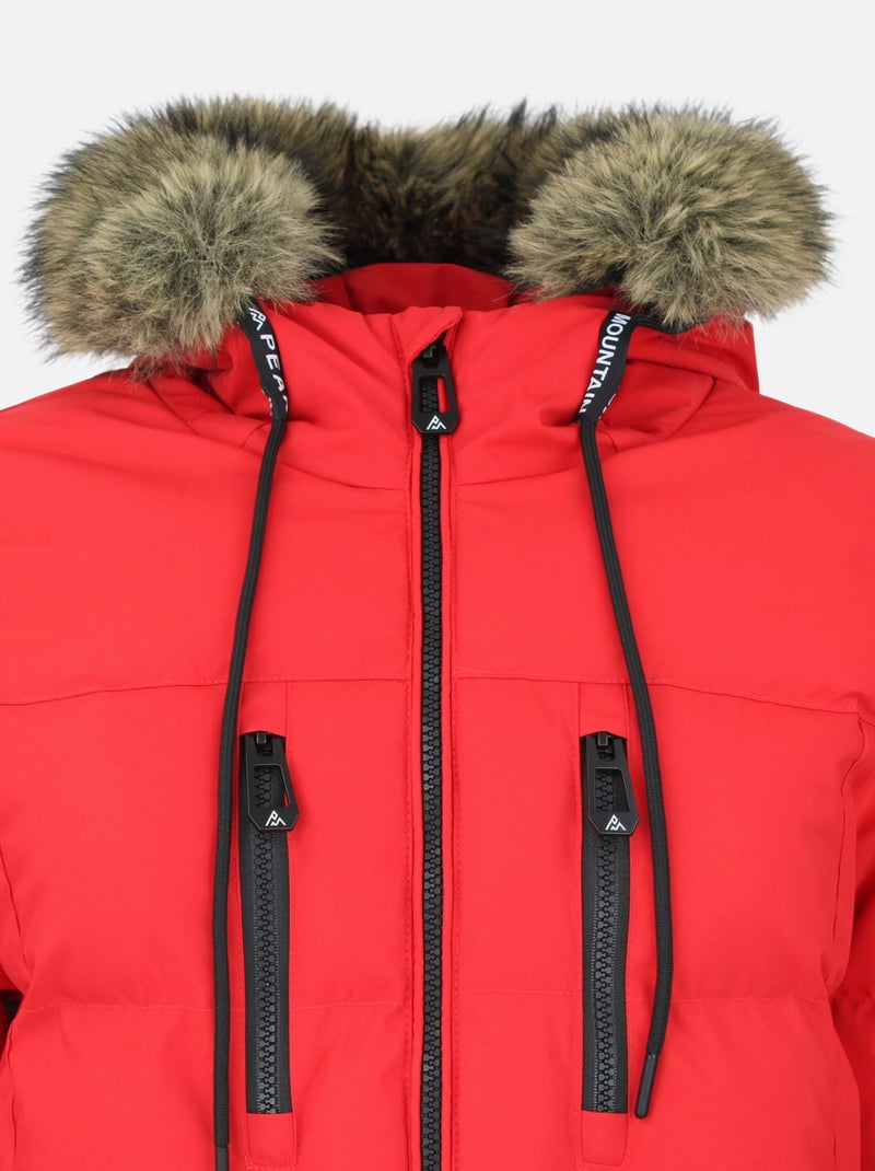 Parka   ANORY - PEAK MOUNTAIN Rouge - Kiabi