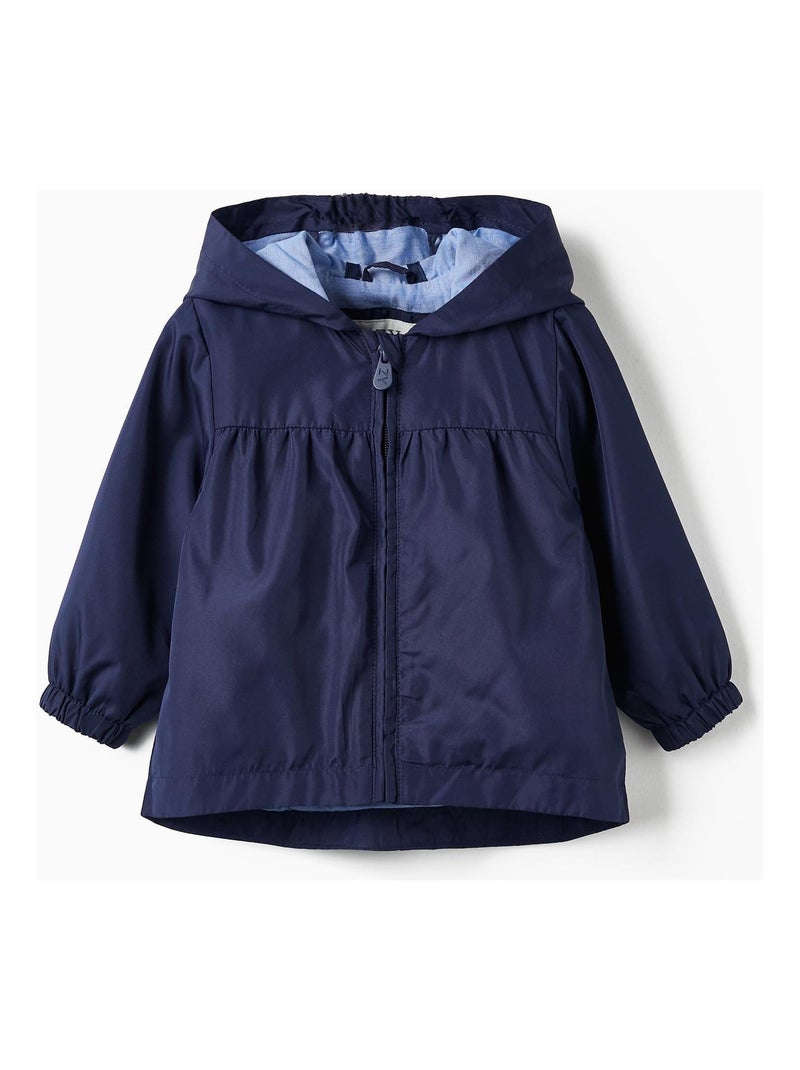 Parka avec Capuche pour Bébé Fille  ATLANTIC COMPANY Bleu foncé - Kiabi