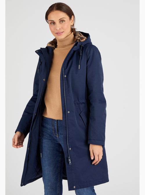 Parka avec détails motif animalier Thermolactyl - Damart - Kiabi