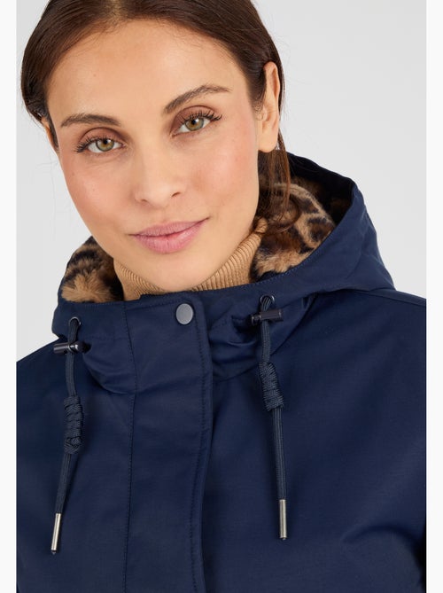 Parka avec détails motif animalier Thermolactyl - Damart - Kiabi