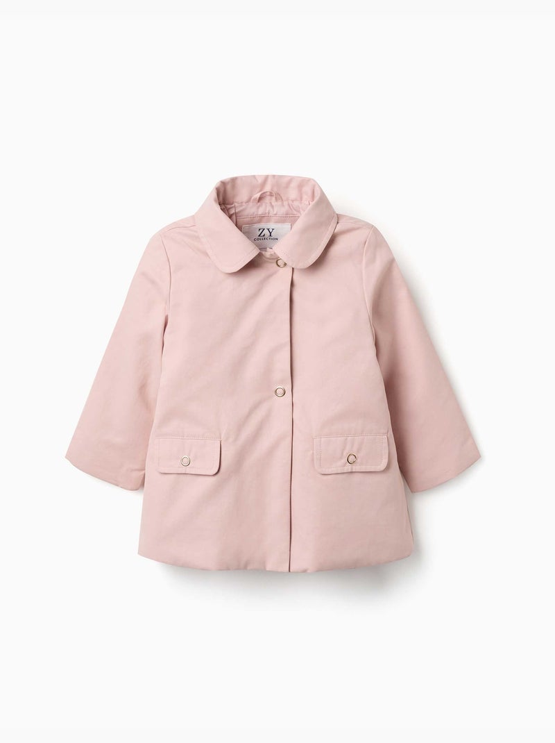 Parka avec doublure et capuche amovible Rose clair - Kiabi