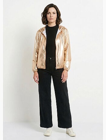 Parka brillante à capuche tendance - AFIBEL