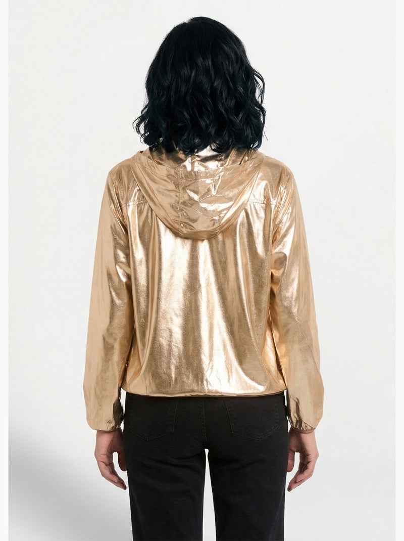 Parka brillante à capuche tendance - AFIBEL Doré - Kiabi