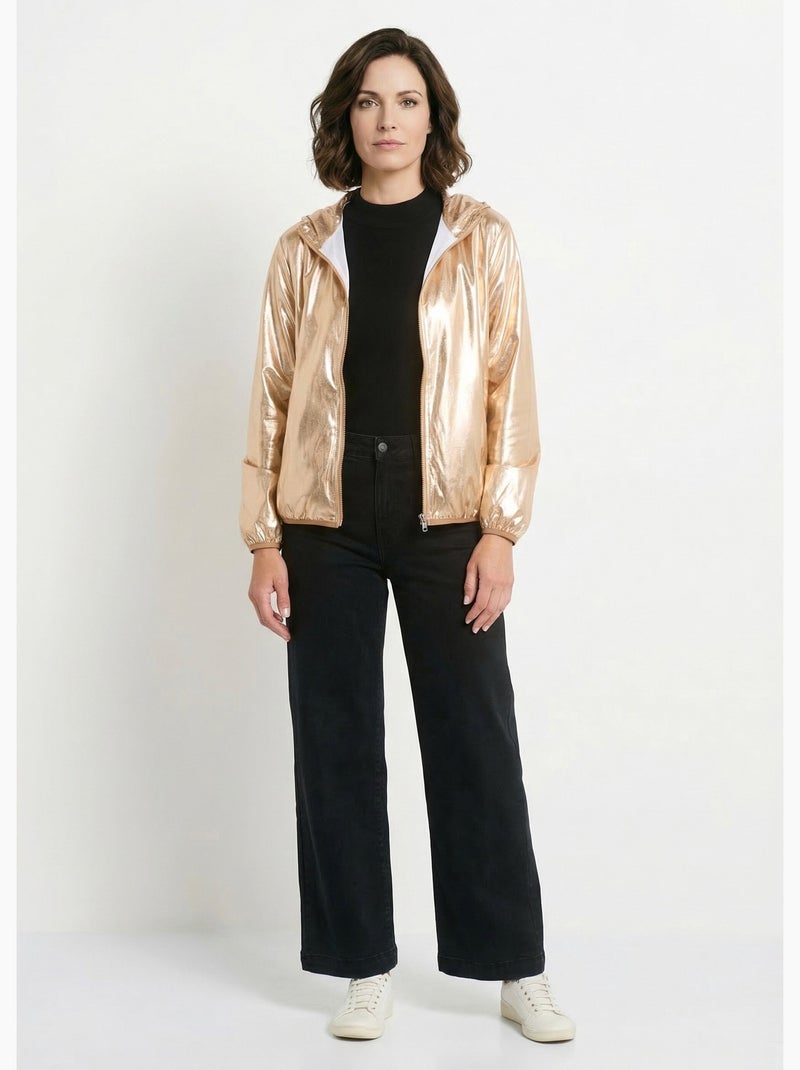 Parka brillante à capuche tendance - AFIBEL Doré - Kiabi