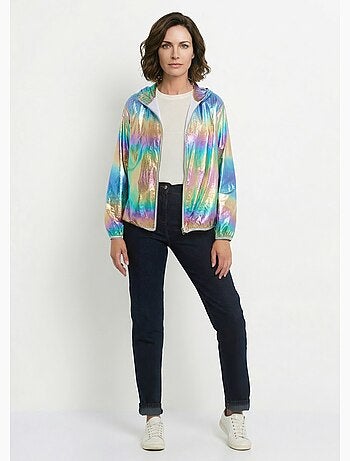 Parka brillante à capuche tendance - AFIBEL