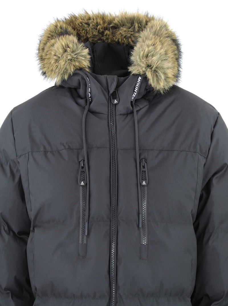 Parka   CANORY - PEAK MOUNTAIN Noir Noir - Kiabi