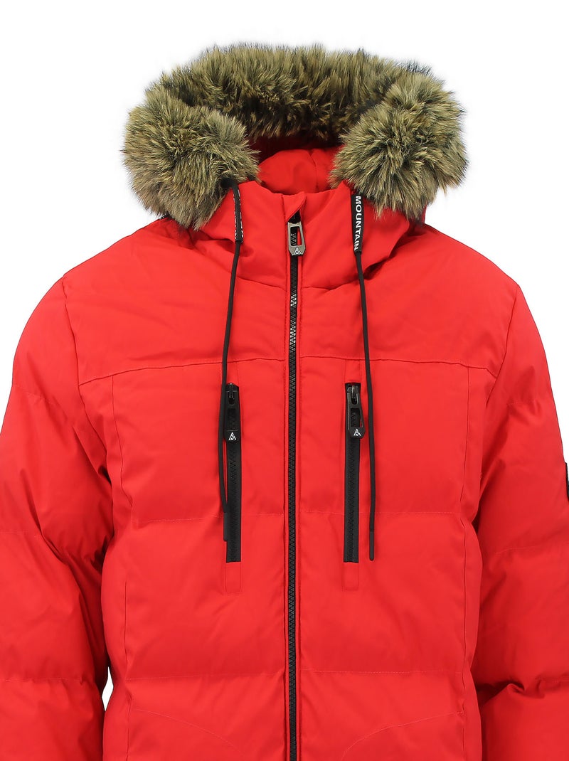 Parka   CANORY - PEAK MOUNTAIN Rouge - Kiabi