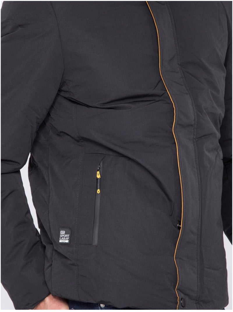 Parka capuche amovible ZORMAX Moutarde - Kiabi