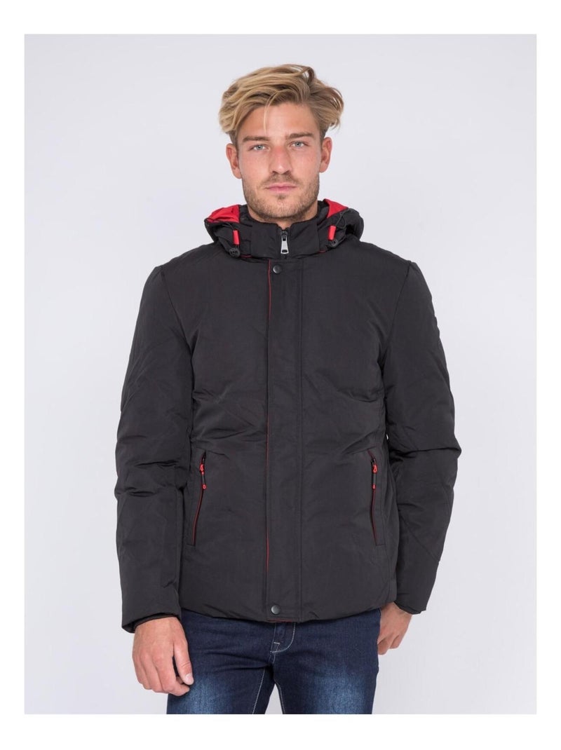 Parka capuche amovible ZORMAX Rouge - Kiabi