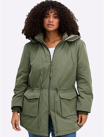 Parka Capuche Avec Doublure Imitation Fourrure Ultra-douce - Taille Standard - Sheego