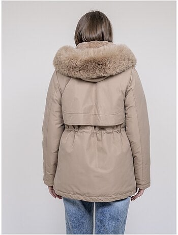Parka ? capuche avec fausse fourrure USMAR