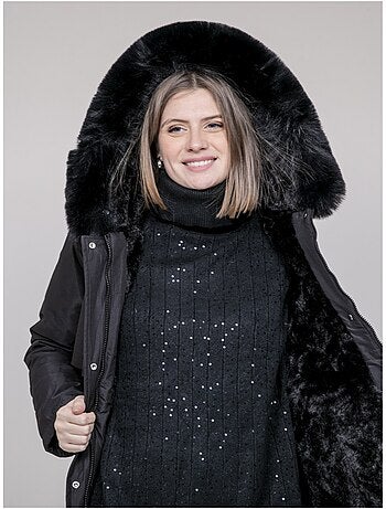 Parka ? capuche avec fausse fourrure USMAR