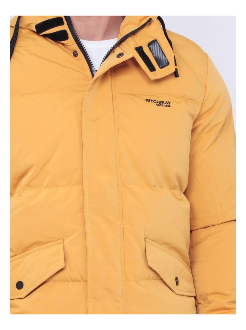Parka capuche ZANDOVEN Jaune - Kiabi