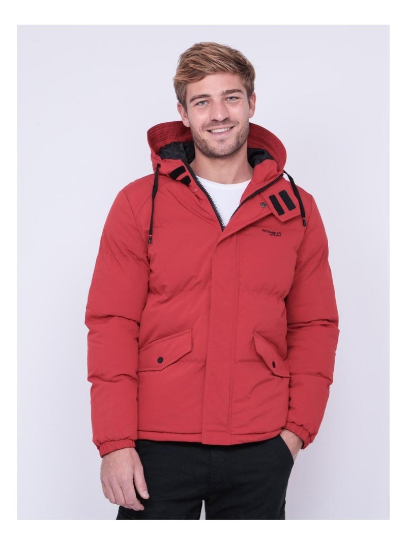 Parka capuche ZANDOVEN Rouge - Kiabi