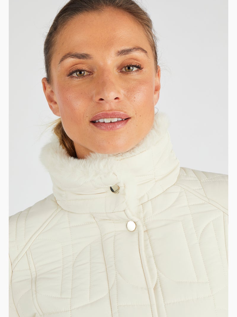 Parka ceinturée Thermolactyl - Damart Marron - Kiabi