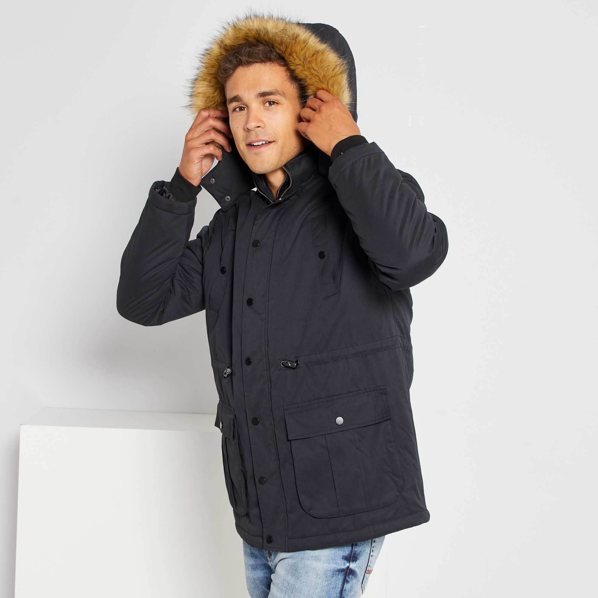 Parka Doublée Sherpa Parka DoublÃ©e Garcon Parka à Capuche Doublée