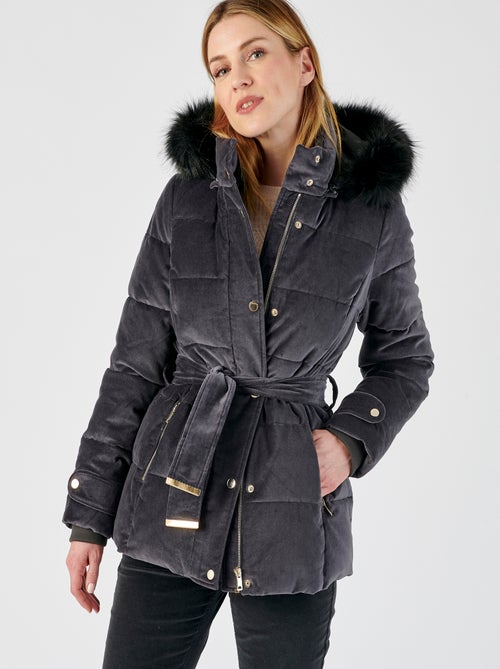 Parka chaude en velours Thermolactyl - Damart - Kiabi