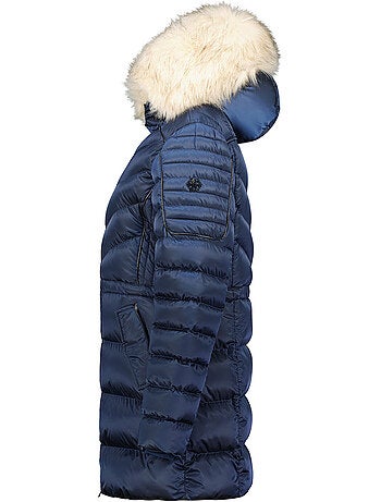 Parka cintrée à capuche fausse fourrure destineak – canadian peak