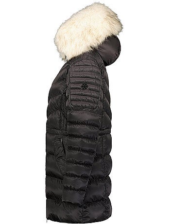 Parka cintrée à capuche fausse fourrure destineak – canadian peak