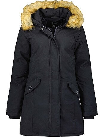 Parka cintrée à capuche fausse fourrure dinastipeak – canadian peak
