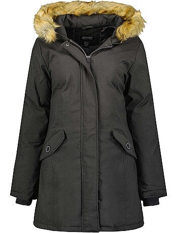 Parka cintrée à capuche fausse fourrure dinastipeak – canadian peak