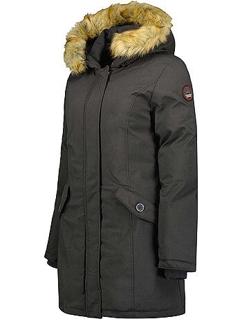Parka cintrée à capuche fausse fourrure dinastipeak – canadian peak