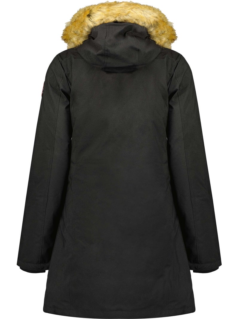 Parka cintrée à capuche fausse fourrure dinastipeak – canadian peak Noir - Kiabi