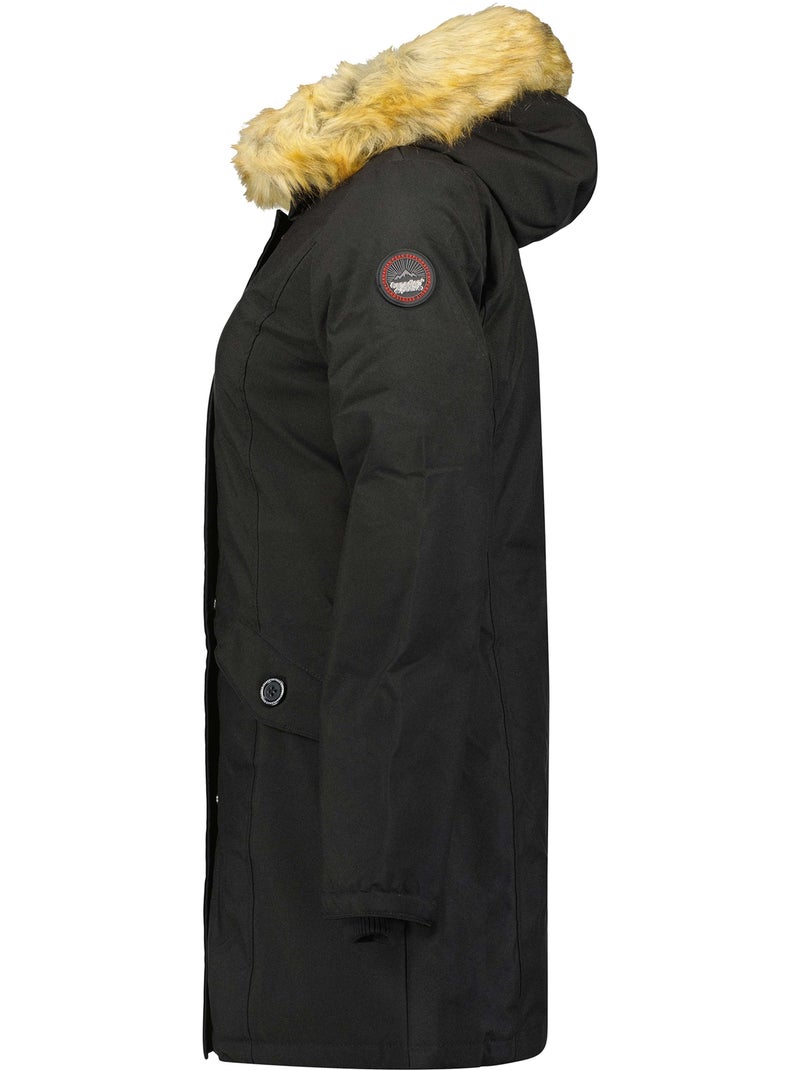 Parka cintrée à capuche fausse fourrure dinastipeak – canadian peak Noir - Kiabi