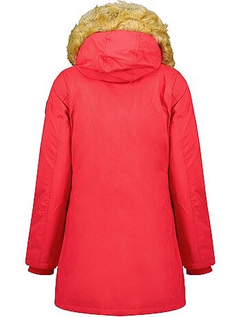 Parka cintrée à capuche fausse fourrure dinastipeak – canadian peak