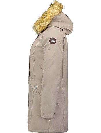 Parka cintrée à capuche fausse fourrure dinastipeak – canadian peak
