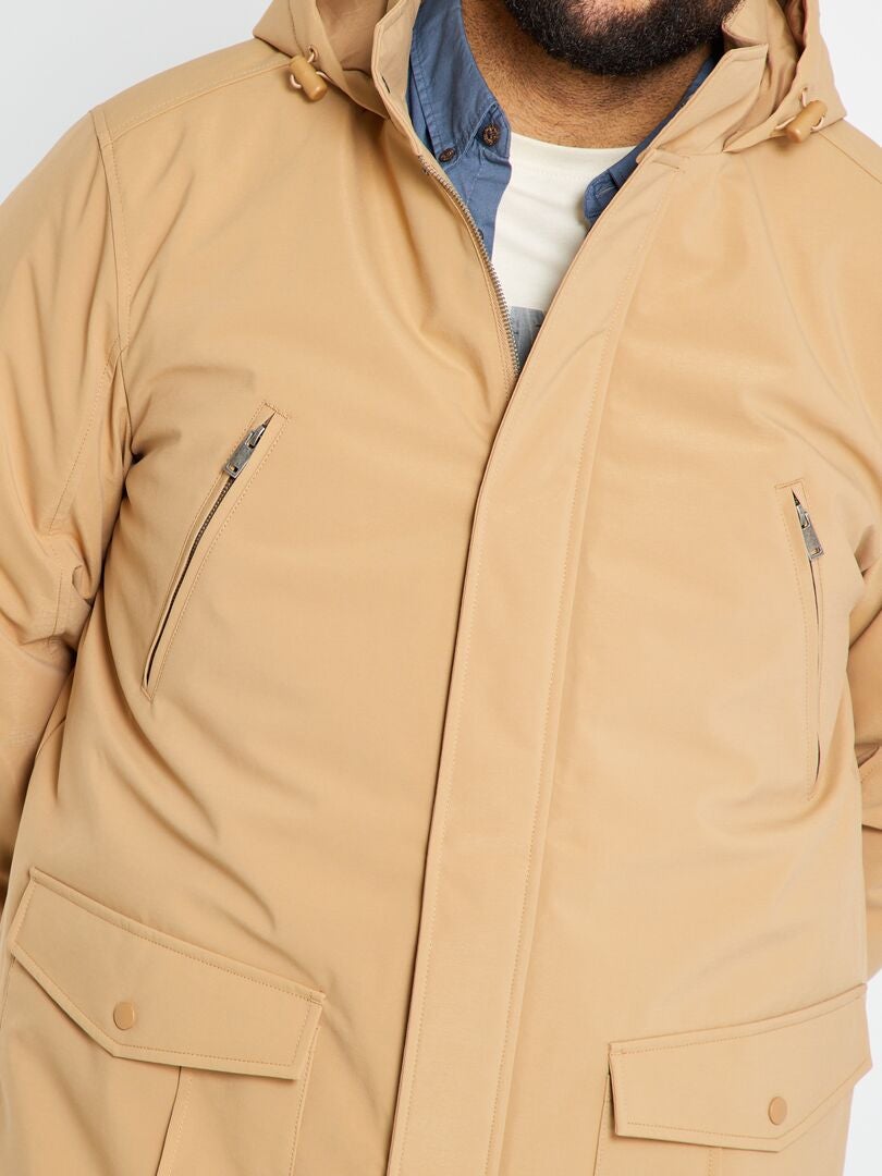 Parka courte ?� capuche - Beige - Kiabi - 24.00�?�