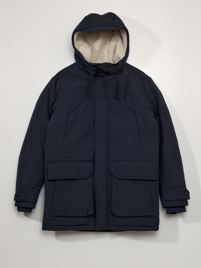 Parka courte chaude Bleu - Kiabi